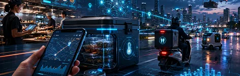 IoT in food delivery app development